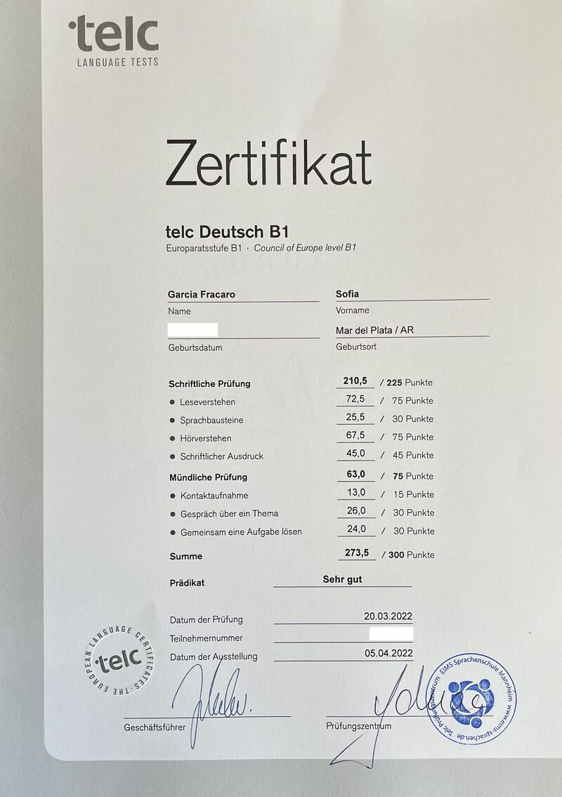 Buy TELC-TESTDAF-DSH-Zertifikat in Sweden