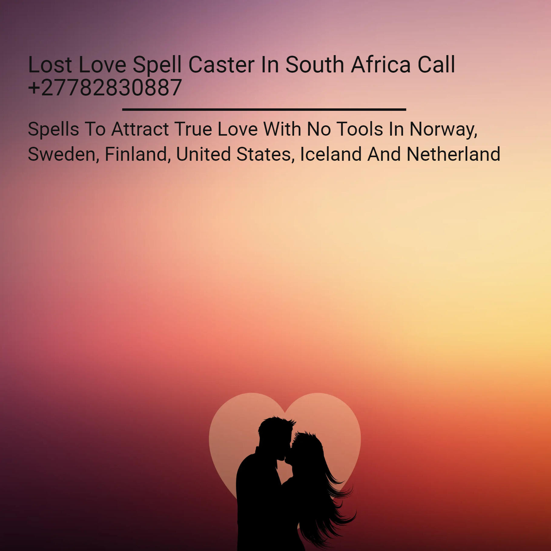 Love Spell Caster In Johannesburg +27782830887