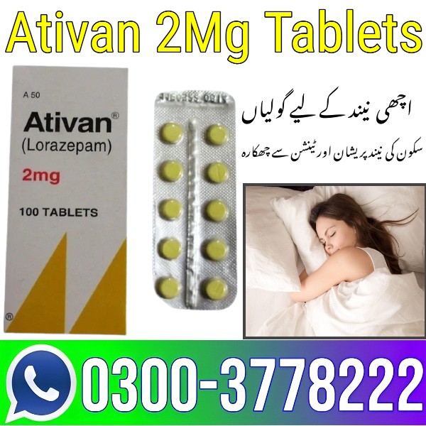 Ativan AT1 Tablets Pfizer Pakistan – 03003778222