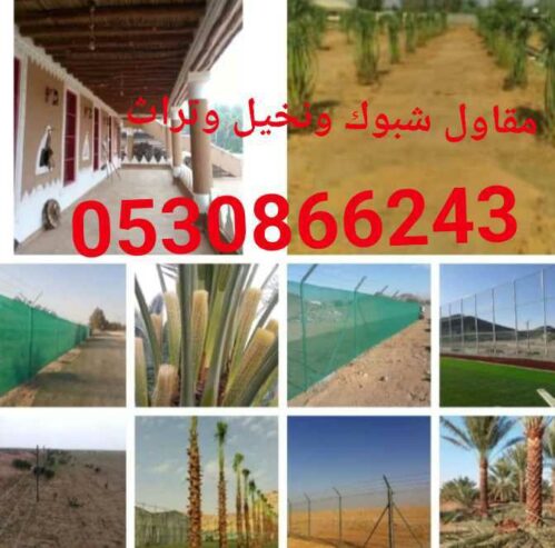 مقاول شبوك ونخيل وبيوت تراثيه 0530866243