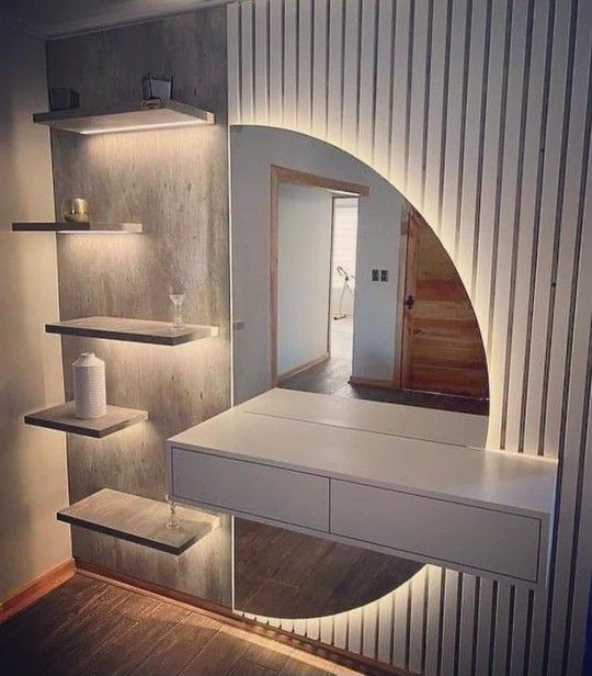 ديكورات منزليه بديل الخشب بديل ارخام مرايات رفوف