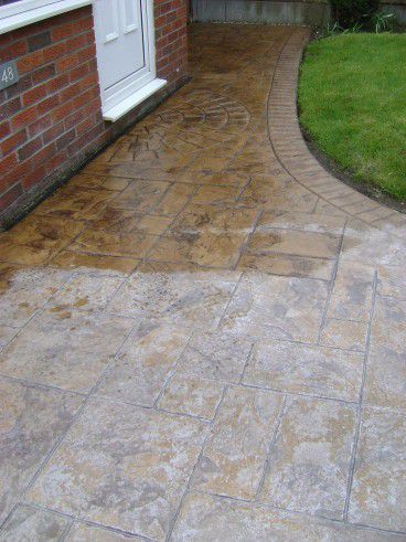 خرسانه المطبوعة الملونه الأرضيات