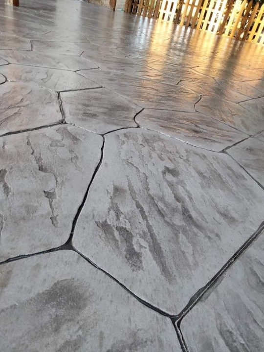 خرسانة المطبوعة الملونه الأرضيات