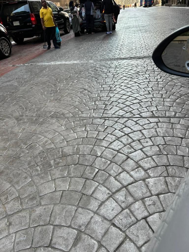 خرسانه المطبوعة الملونه الأرضيات