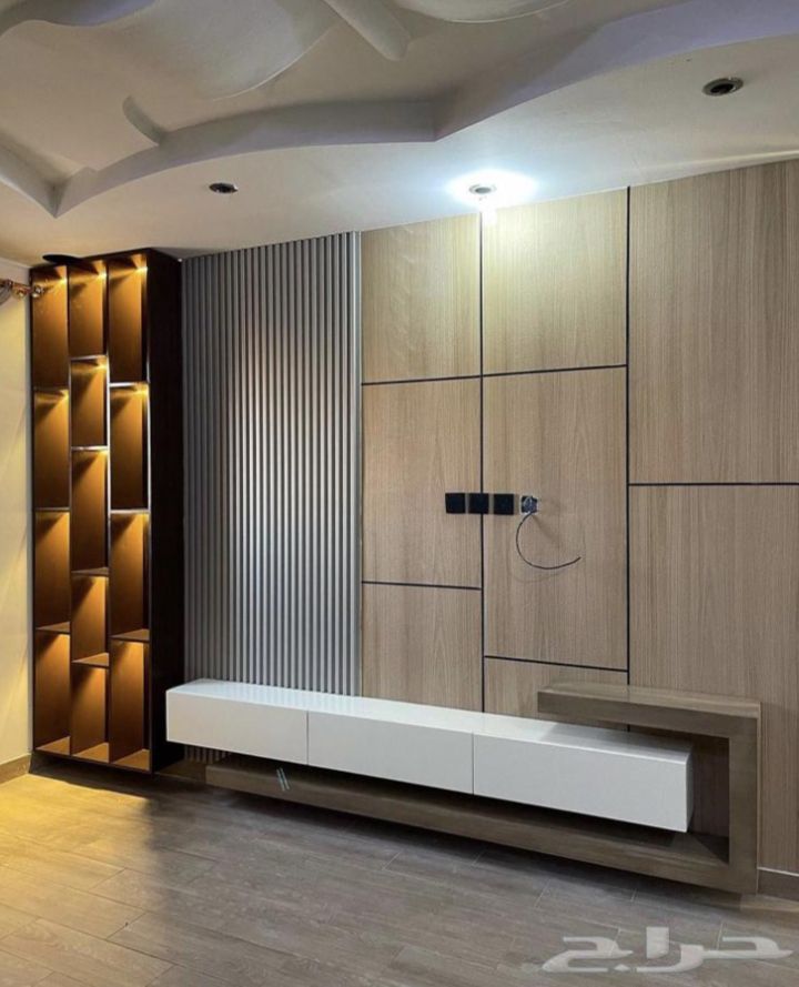 تفصيل ديكورات و خزائن خشبي