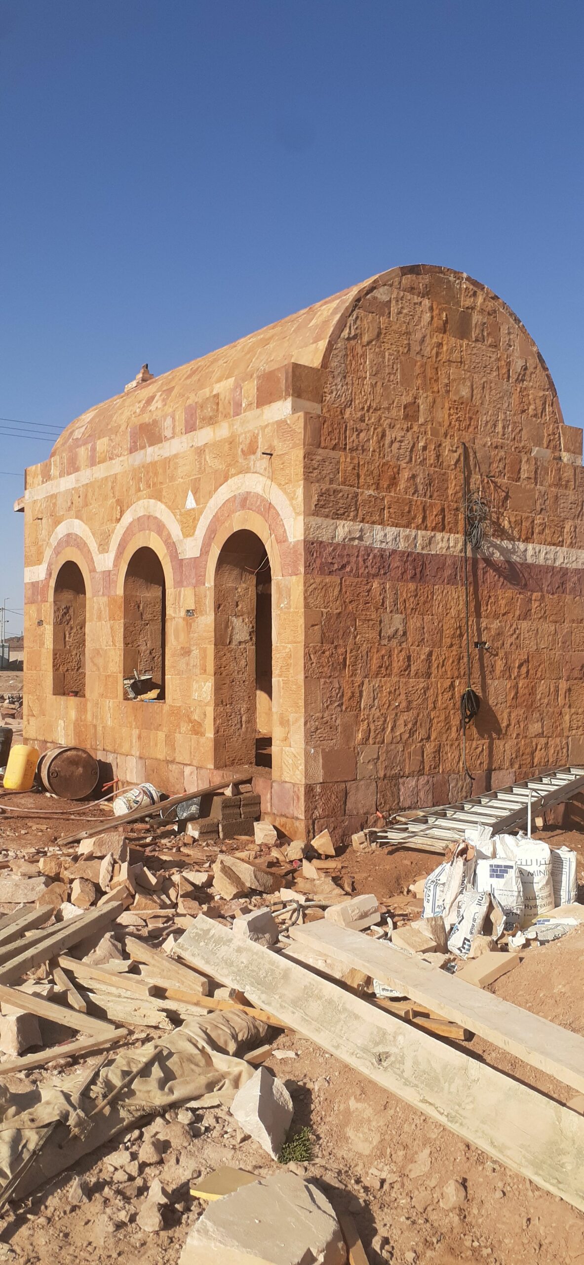 معلم بناء حجر طبيعي مجالس مشبات بيوت