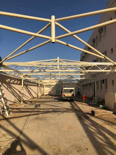 جلسات بروجولات هناجر مستودعات مظلات وسواتر الرياض