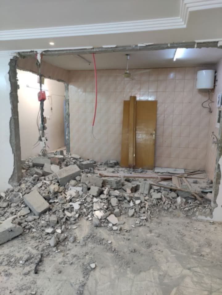 معلم تكسير وترميم وقص الجدران