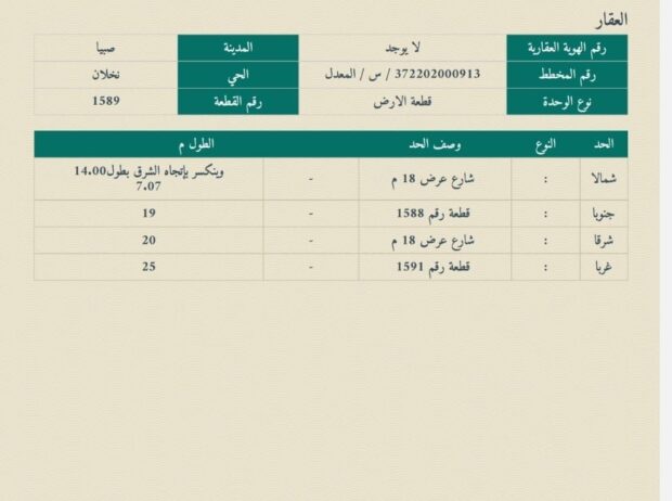 نخلان صبيا إسكان روضة نخلان صبيا ارض للبيع يقبلها