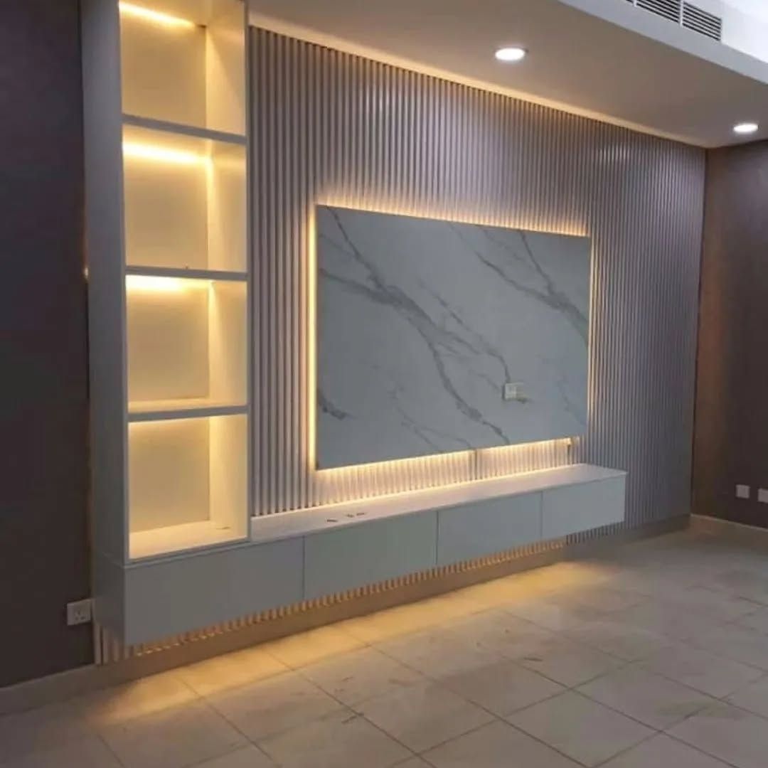 ديكورات شيبورد طاولات تلفزيون دولاب خشب