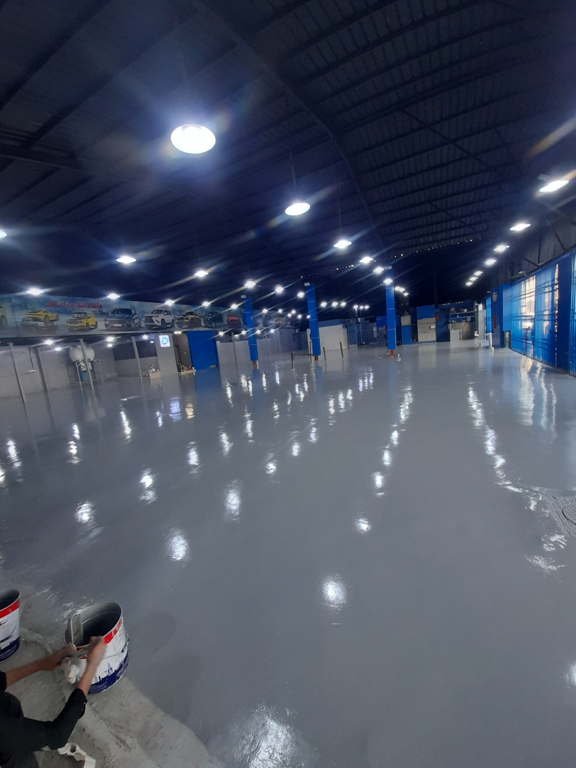 ايبوكسي وكونكريت وتخطيط ارضيات