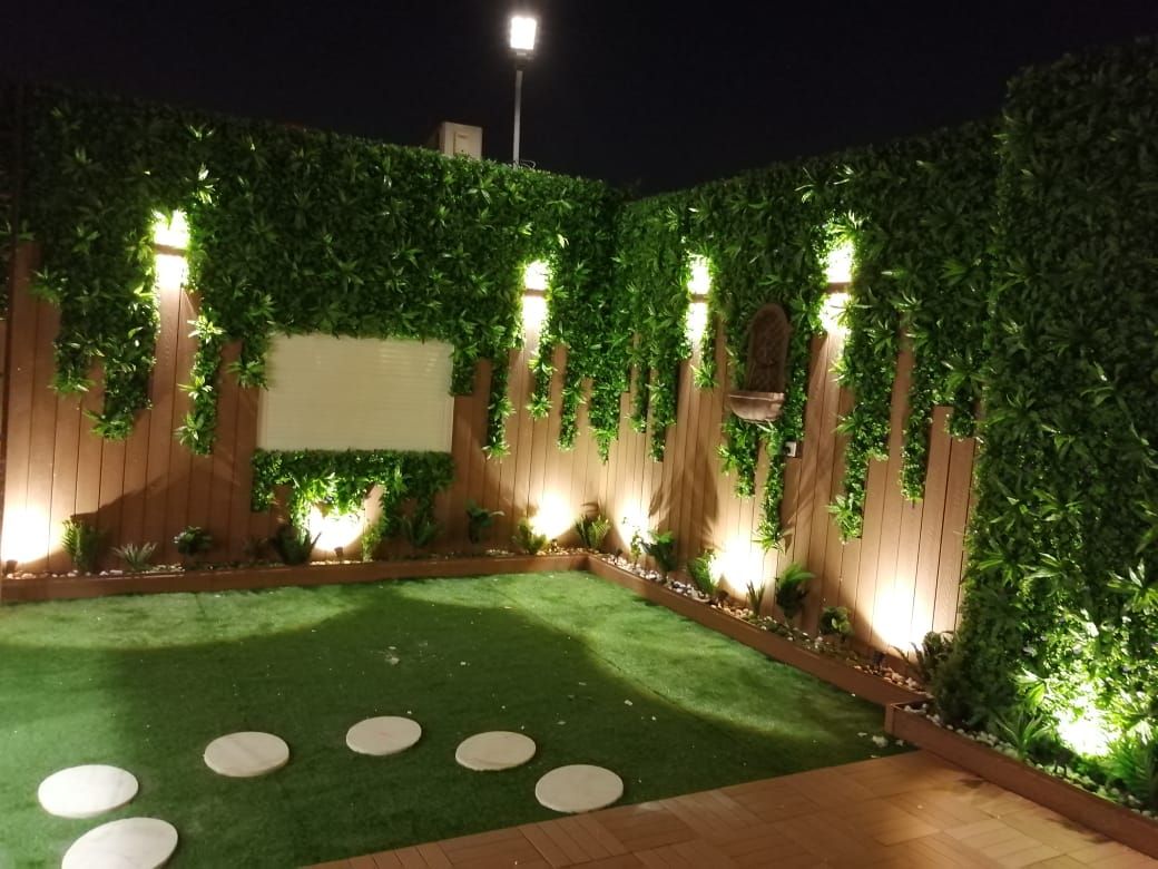 أحواض زراعيه وتنسيق حدائق وتكسيات خارجية