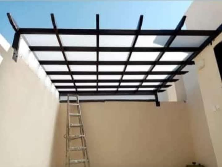 حداد مظلات سيارات مظلات جلسات برجولات