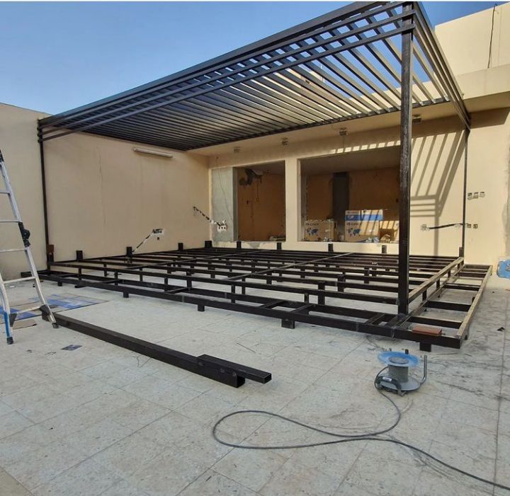 مضلات سيارت وسواتر حديد ابحوار سواتر بلاستيك برجول