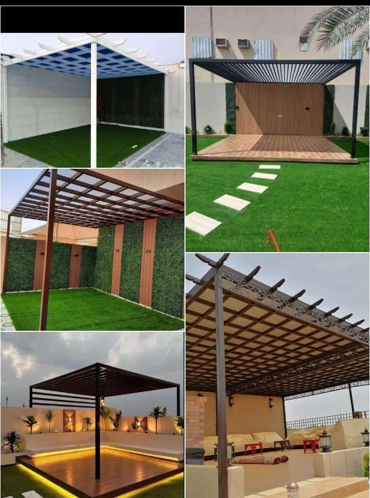 مضلات سيارت وسواتر حديد ابحوار سواتر بلاستيك برجول