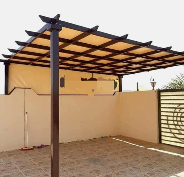 حداد مظلات سيارات مظلات جلسات برجولات