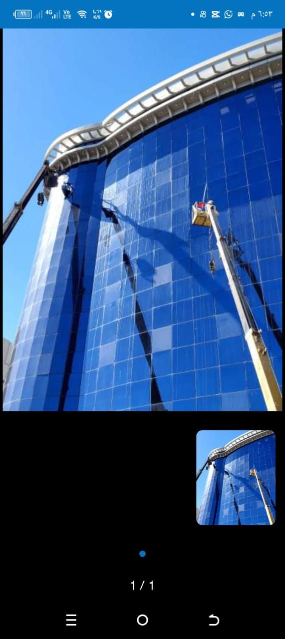 تنظيف واجهات زجاجية وكلادنج