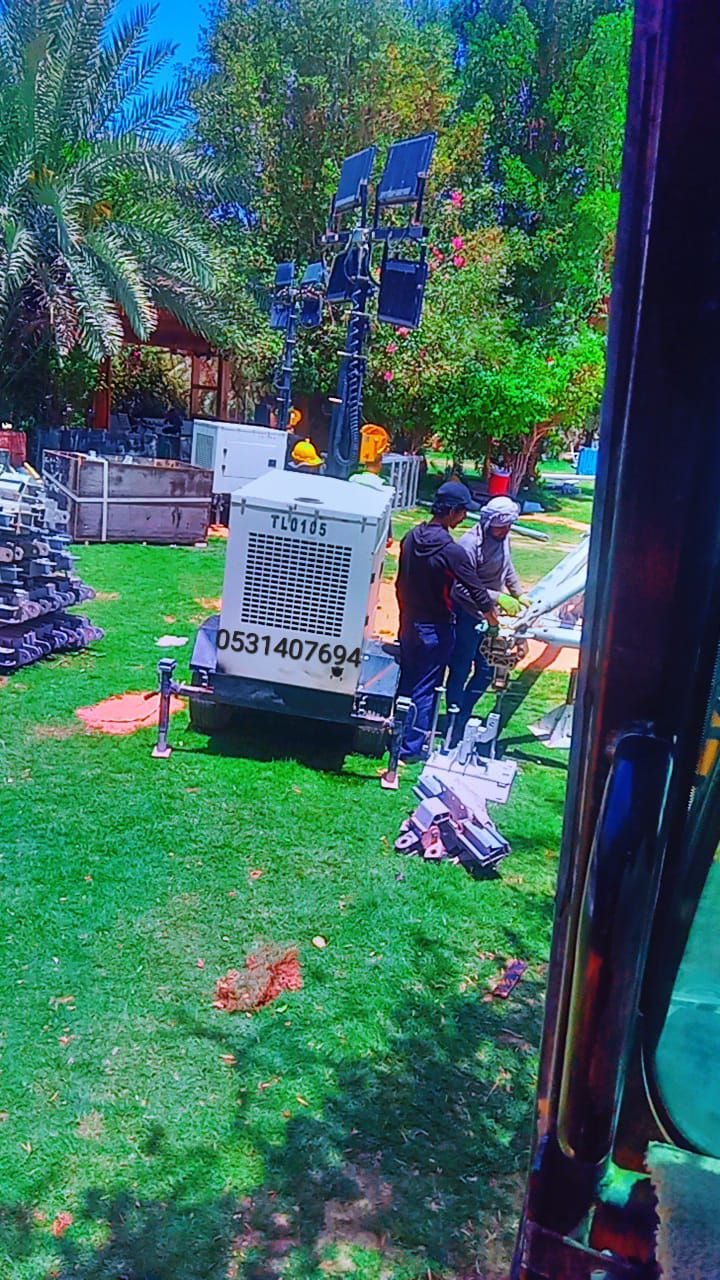 تاور لايت ابراج اناره عمال مشاريع عمال طرق مديل حد