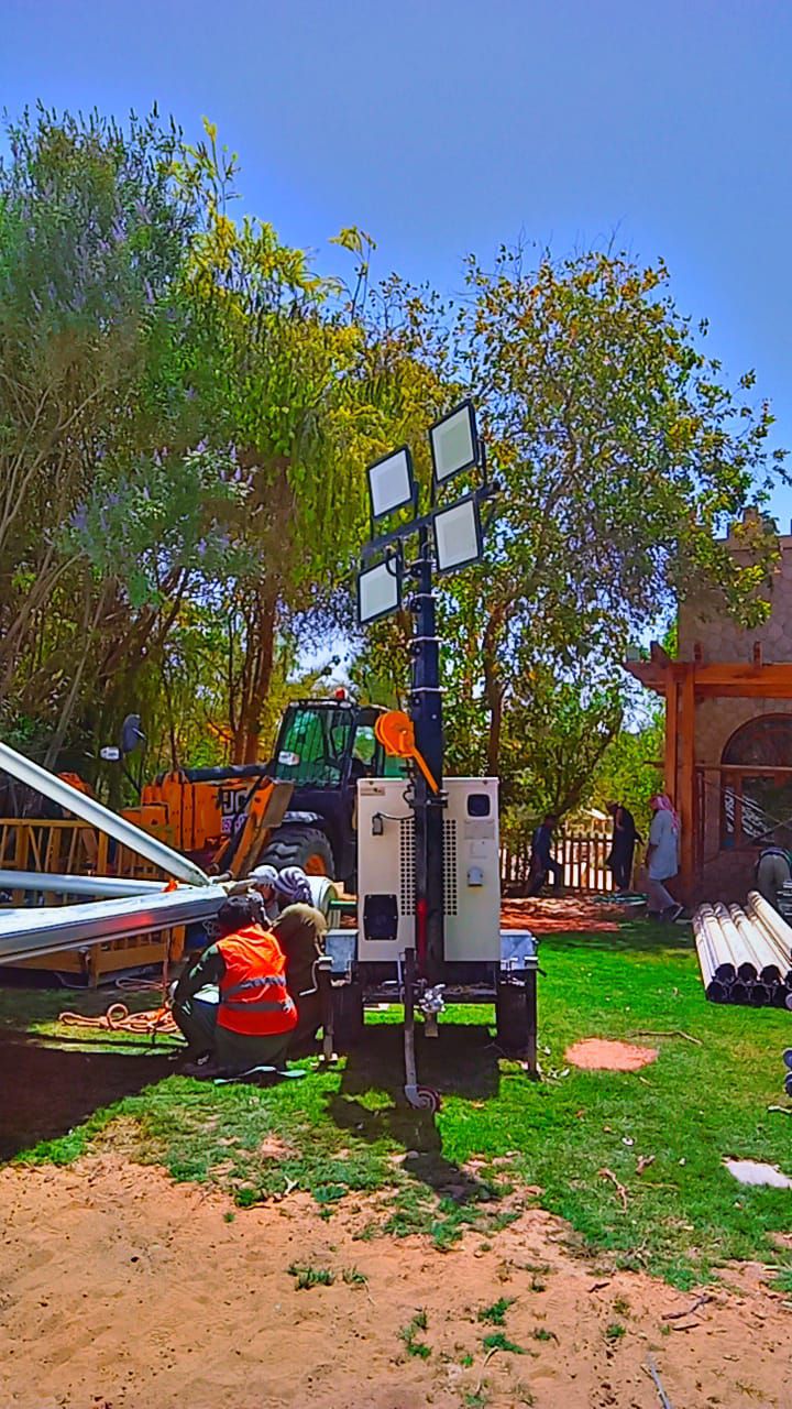 تاور لايت ابراج اناره عمال مشاريع عمال طرق مديل حد