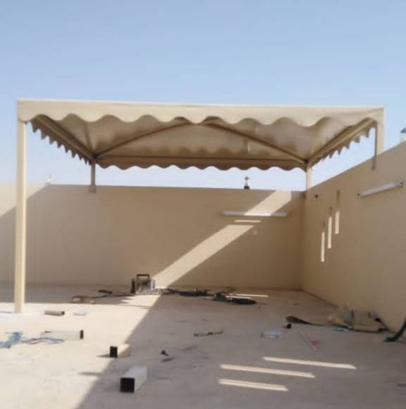 مضلات سيارت سواتر حديد برجولات سطوح المنازل جده