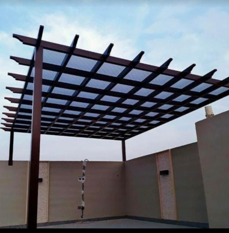 مضلات سيارت سواتر حديد برجولات سطوح المنازل جده