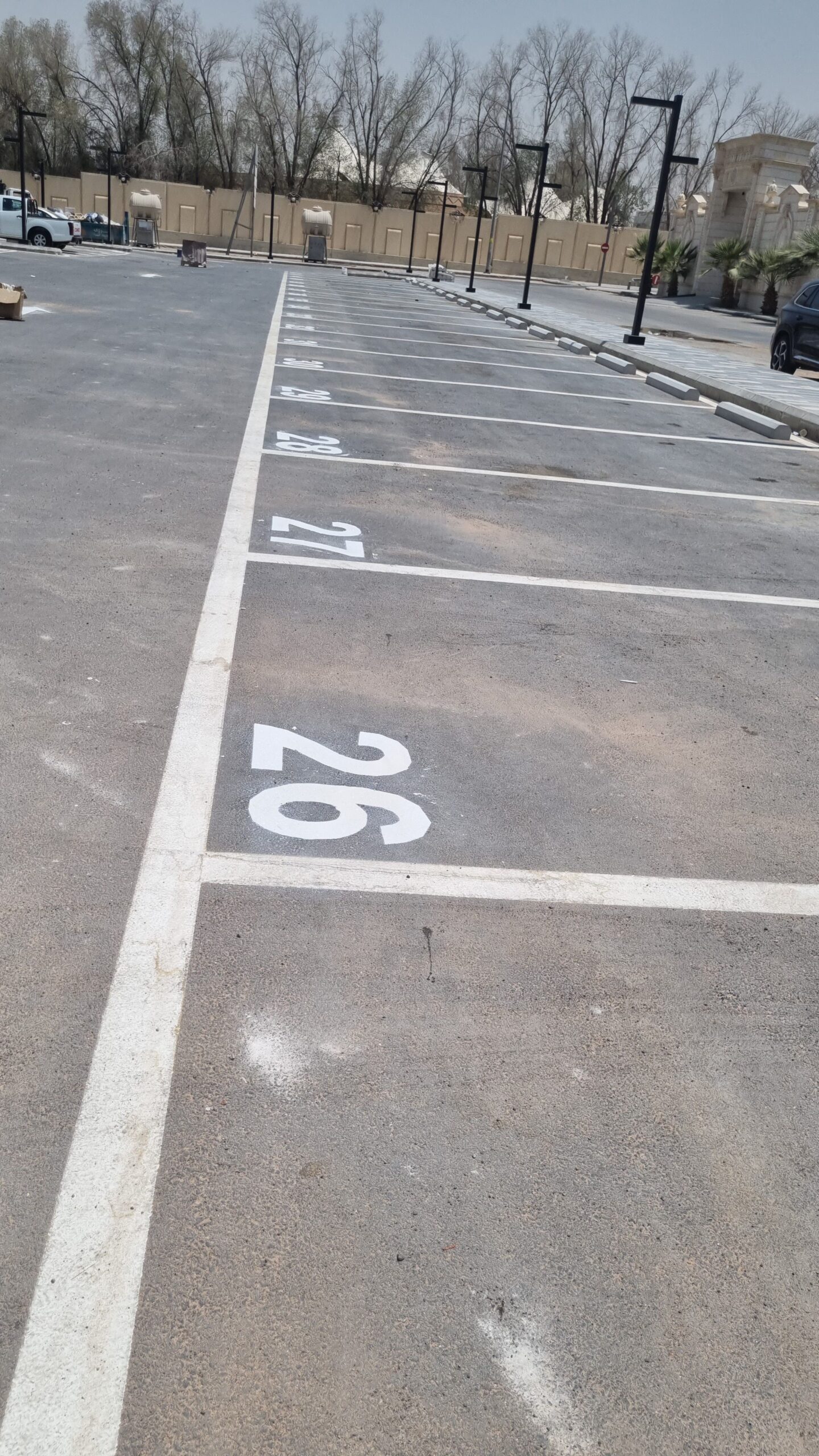 تخطيط مواقف سيارات وأعمال أسفلت