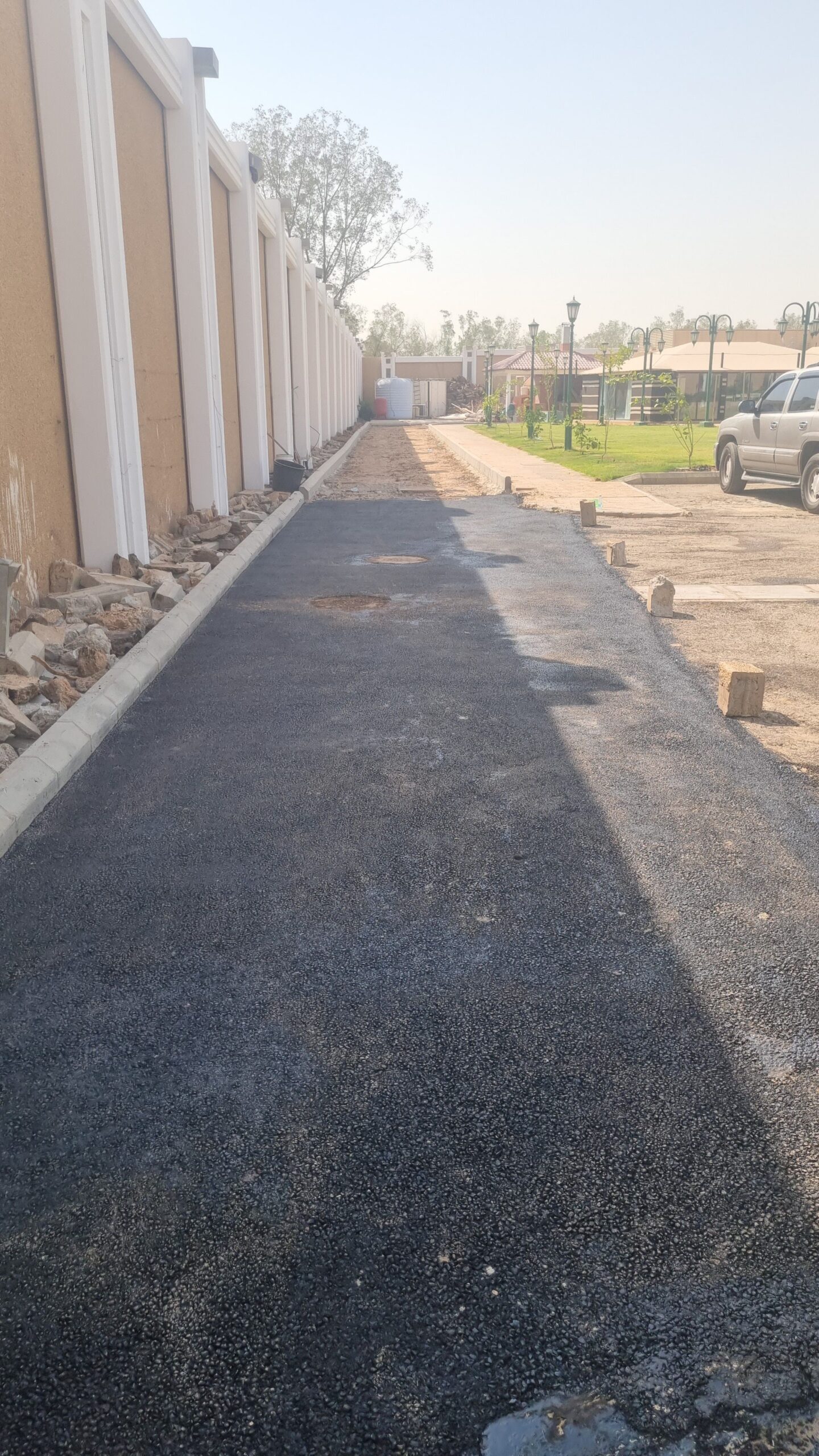 تخطيط مواقف سيارات وأعمال أسفلت