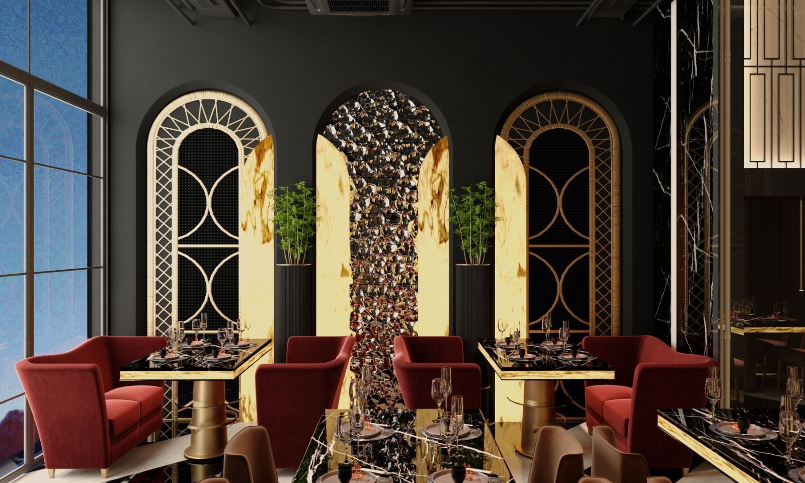 تصميم تنفيذ ديكورات مطاعم – تصميم تنفيذ ديكورات- ك