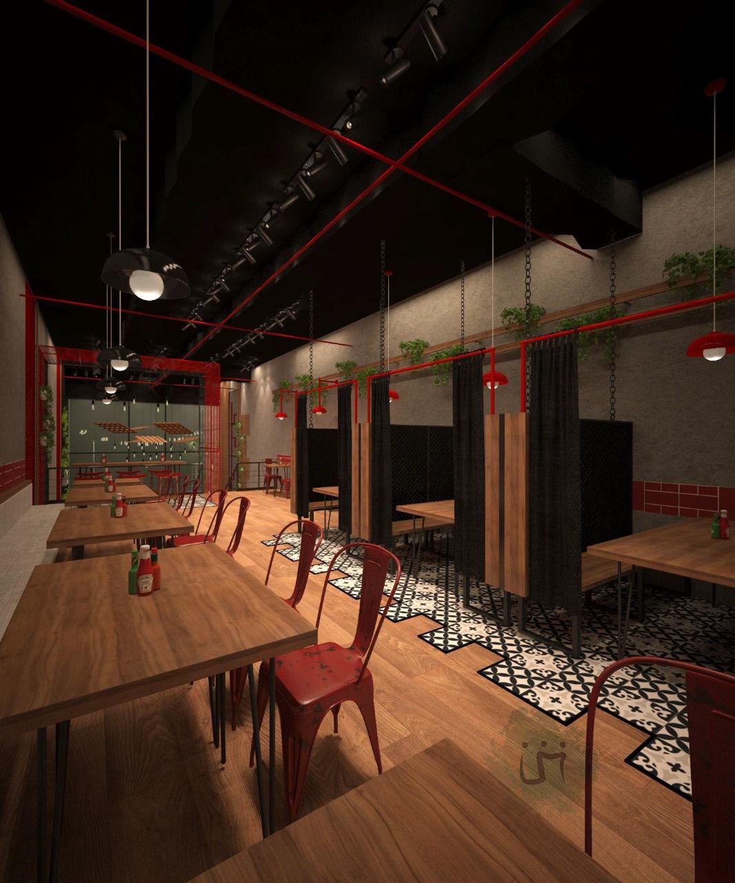 تنفيذ ديكورت المطاعم المحلات الكافيهات