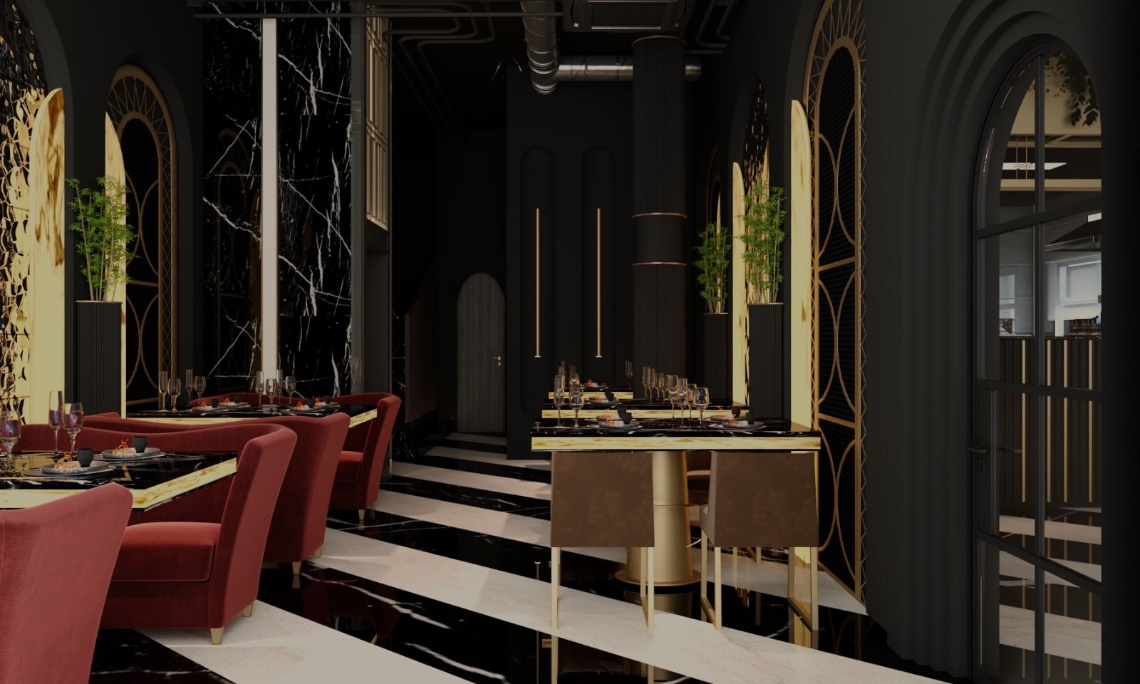 تصميم تنفيذ ديكورات مطاعم – تصميم تنفيذ ديكورات- ك