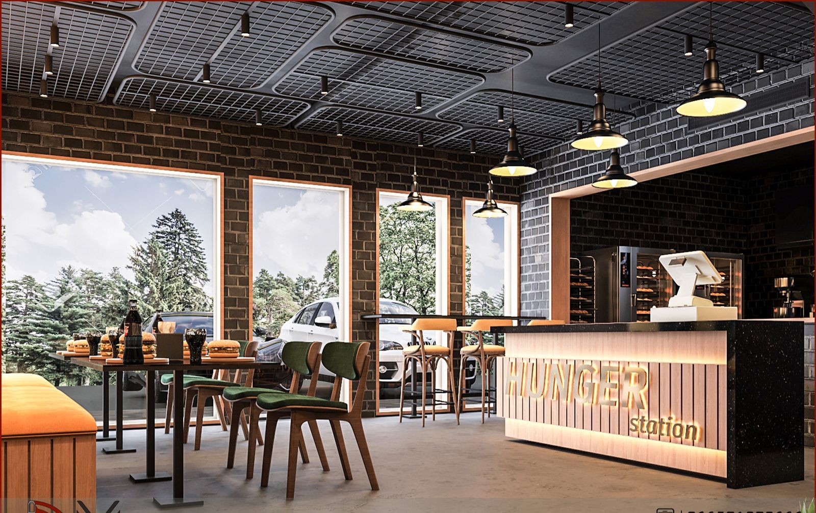 تصميم -تجهيز -تنفيذ جميع المطاعم والمحلات