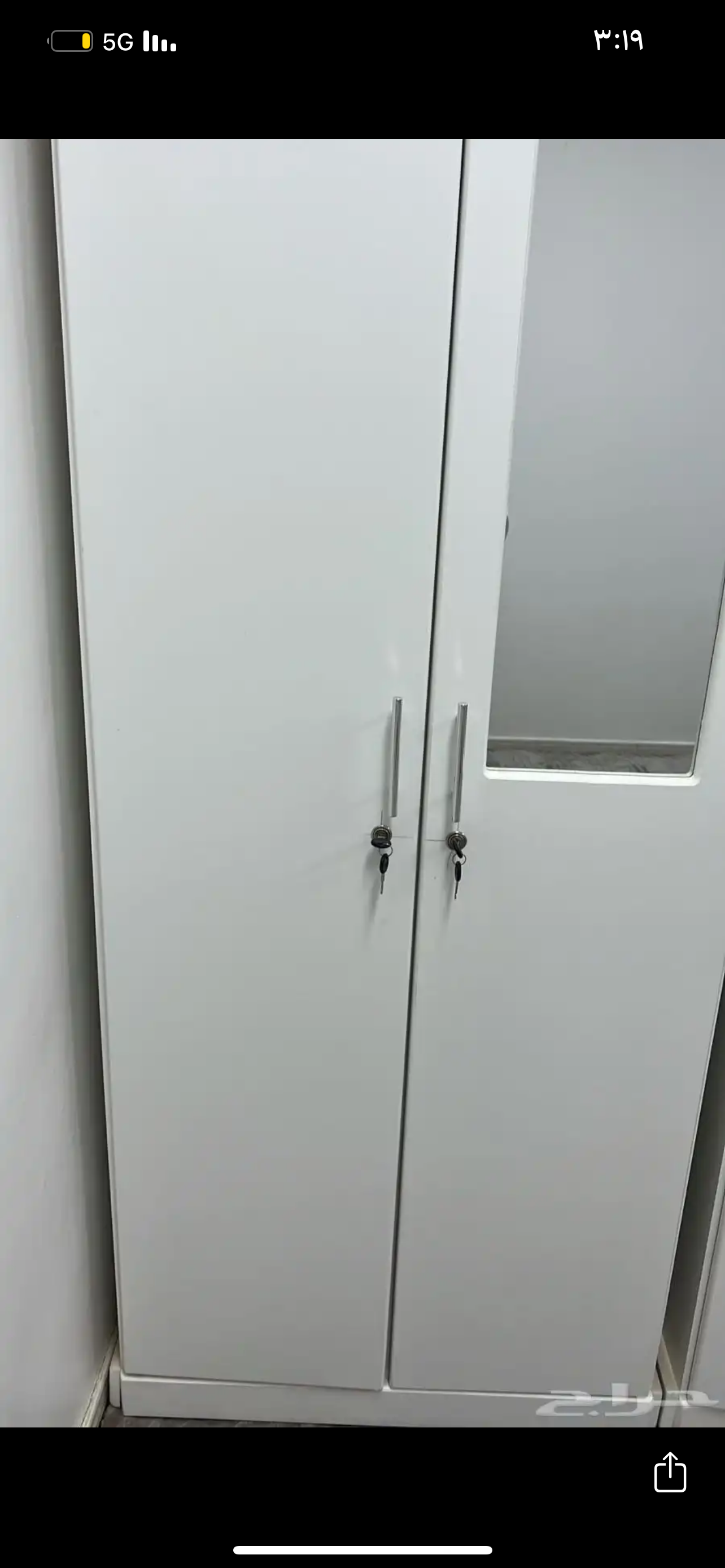 سرير نفر ونص دولاب بابين