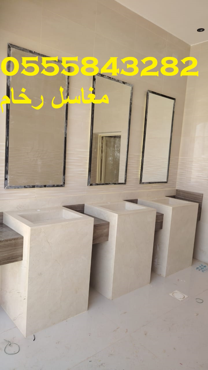 مغاسل رخام , ديكورات مغاسل حمامات جديدة