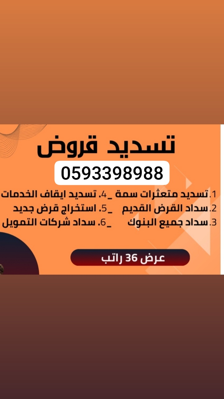 سداد قروض ومتعثرات وإيقاف الخدمات