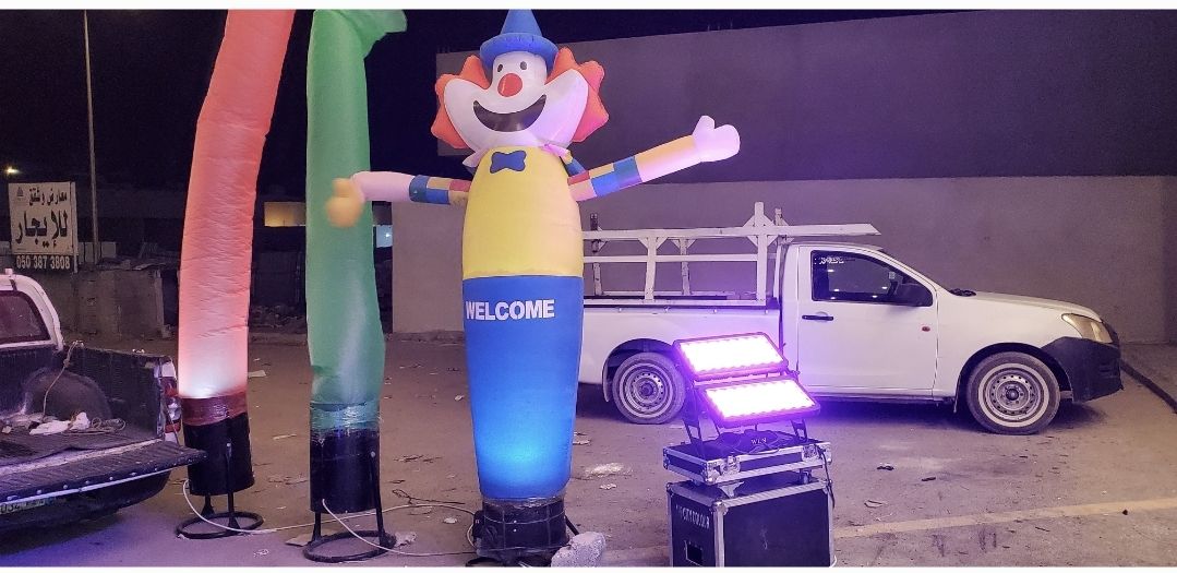 تاجير تجهيزات افتتاحات سيتي كلر كشافات اضاءات اضاء