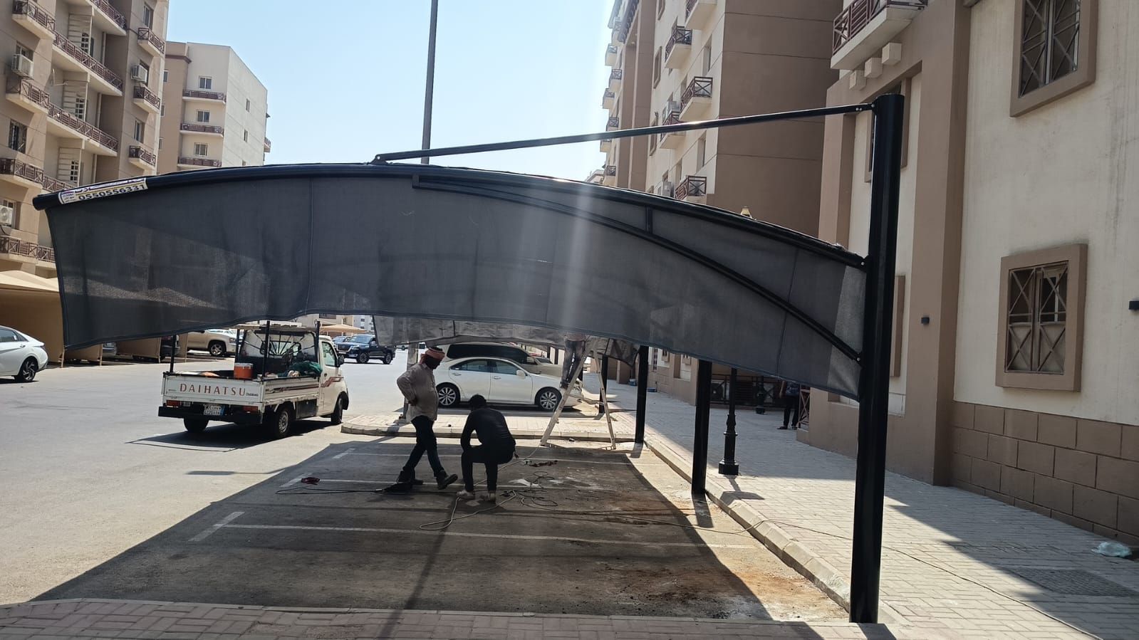 مظلات سيارات جده