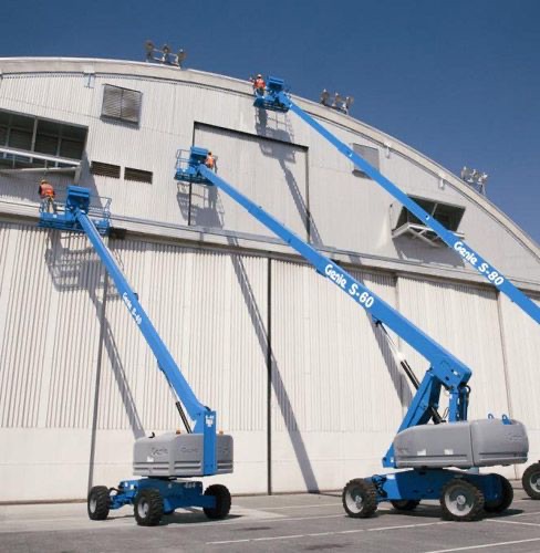 Renting all electric scaffolding