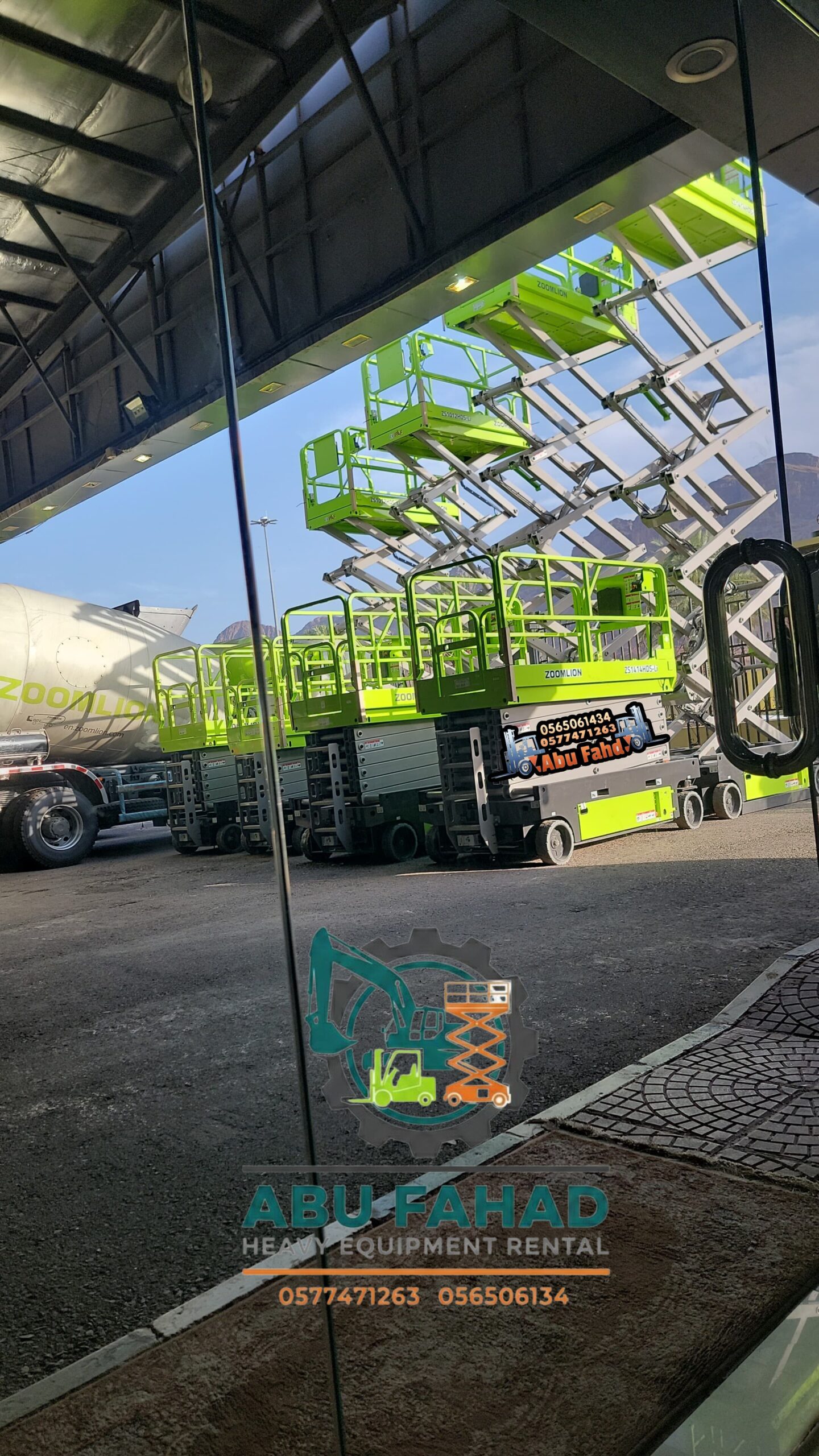 رافعة مقصية 12متر للايجار في المدينه المنورة رافعا