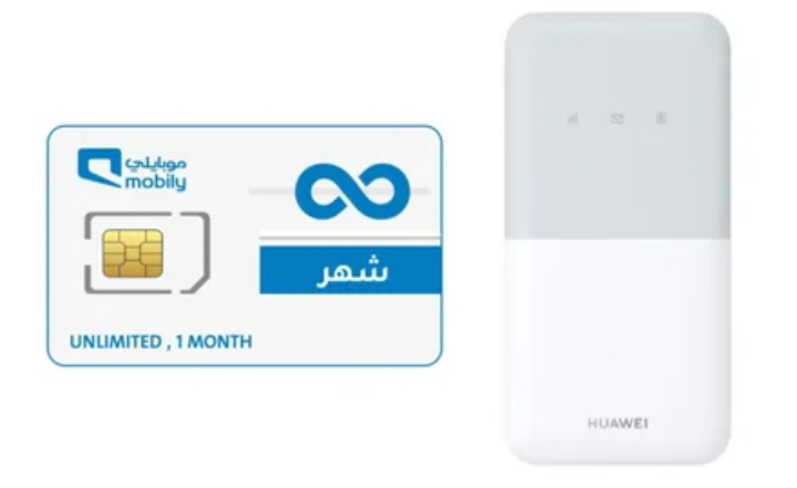 راوتر موبايلي 5Gمع شريحة انترنت لا محدود وميني فاي