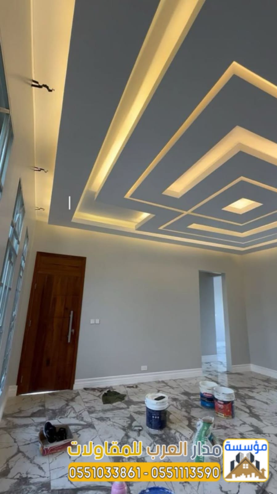 مقاول تشطيب وترميم معتمد في الرياض | 0551033861