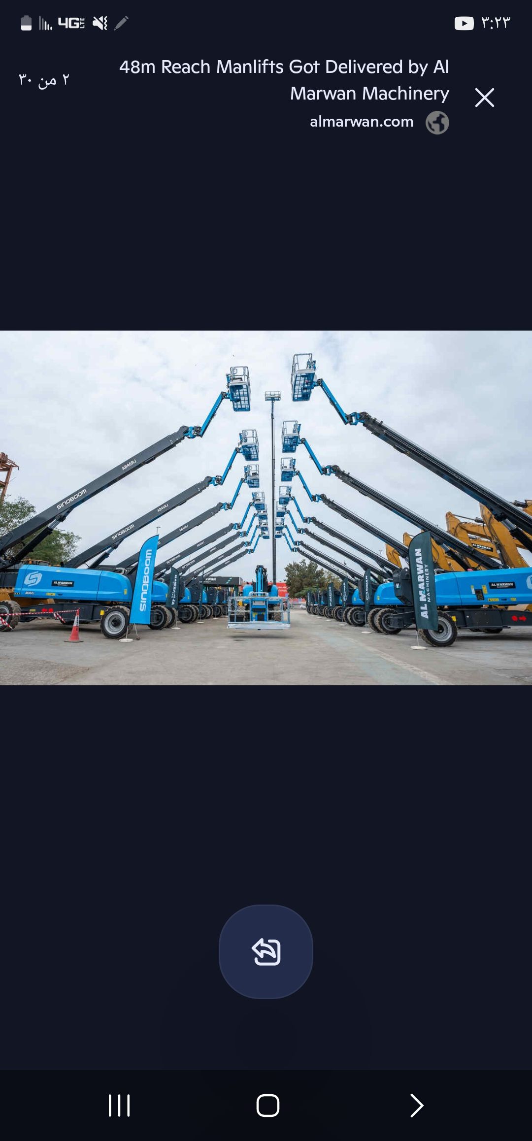 كرينات للايجار بجميع الاحجام – رافعات شوكية للإيجا