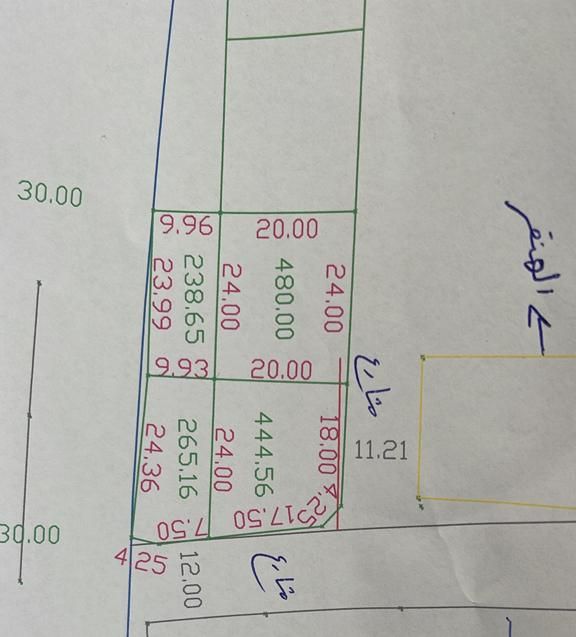 ارض تجاريه للبيع في الظبية موقع ممتاز صبيا