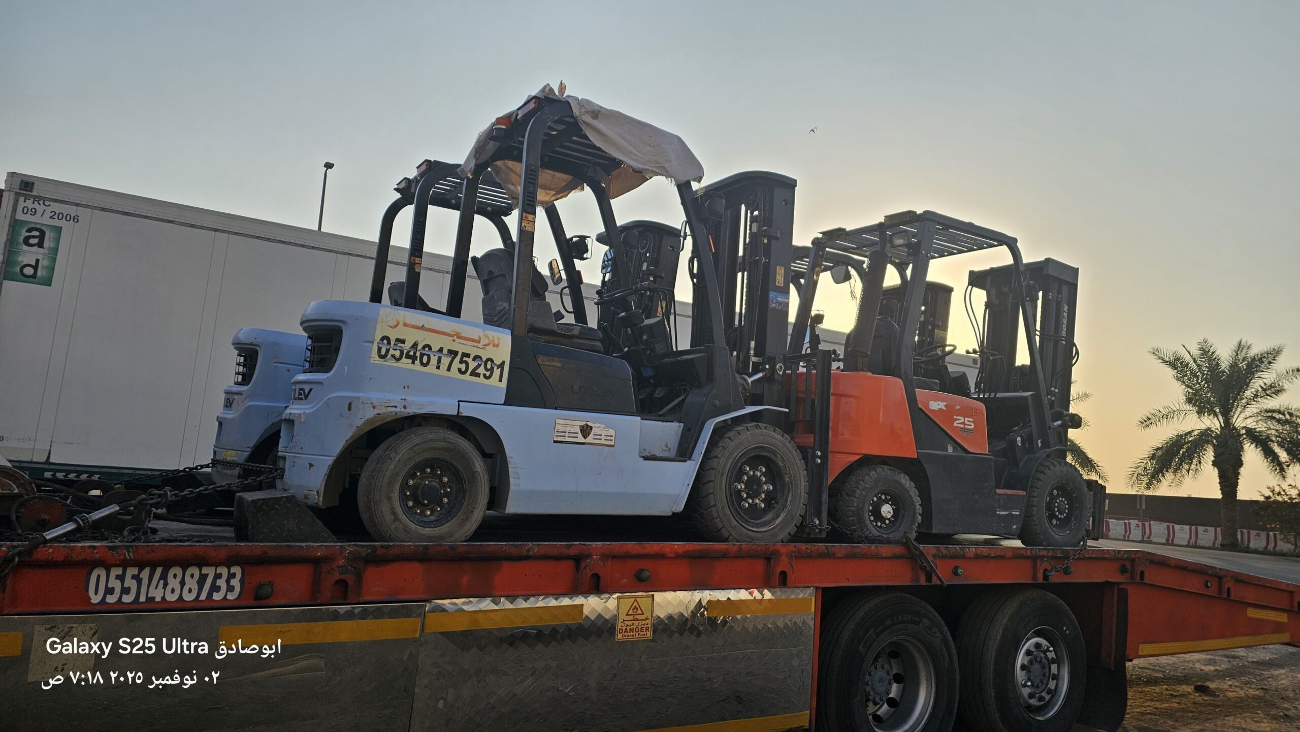 رافعه شوكيه 10طن للايجار شهري سنوي أسبوعي يومي