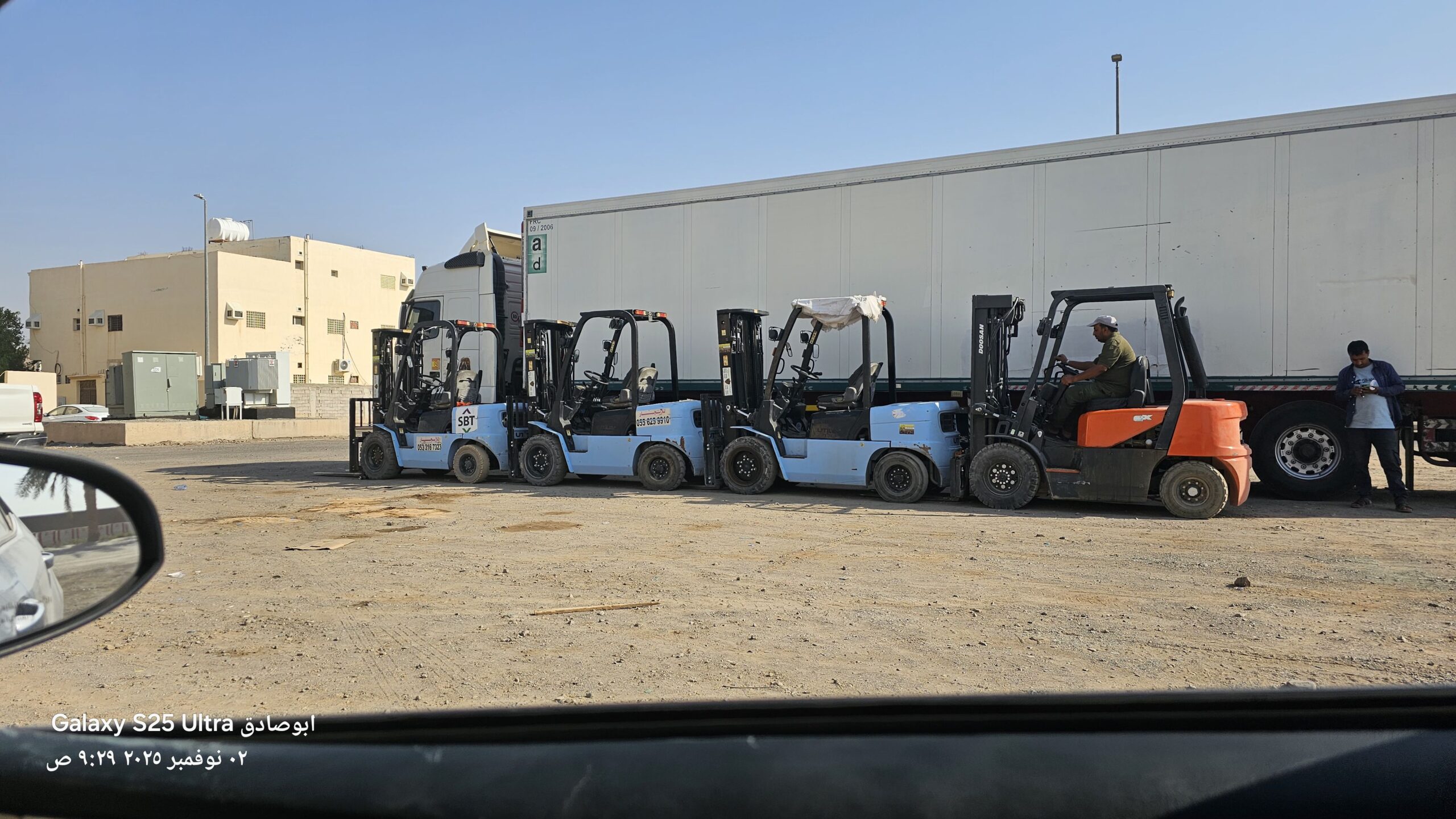 رافعه شوكيه 10طن للايجار شهري سنوي أسبوعي يومي