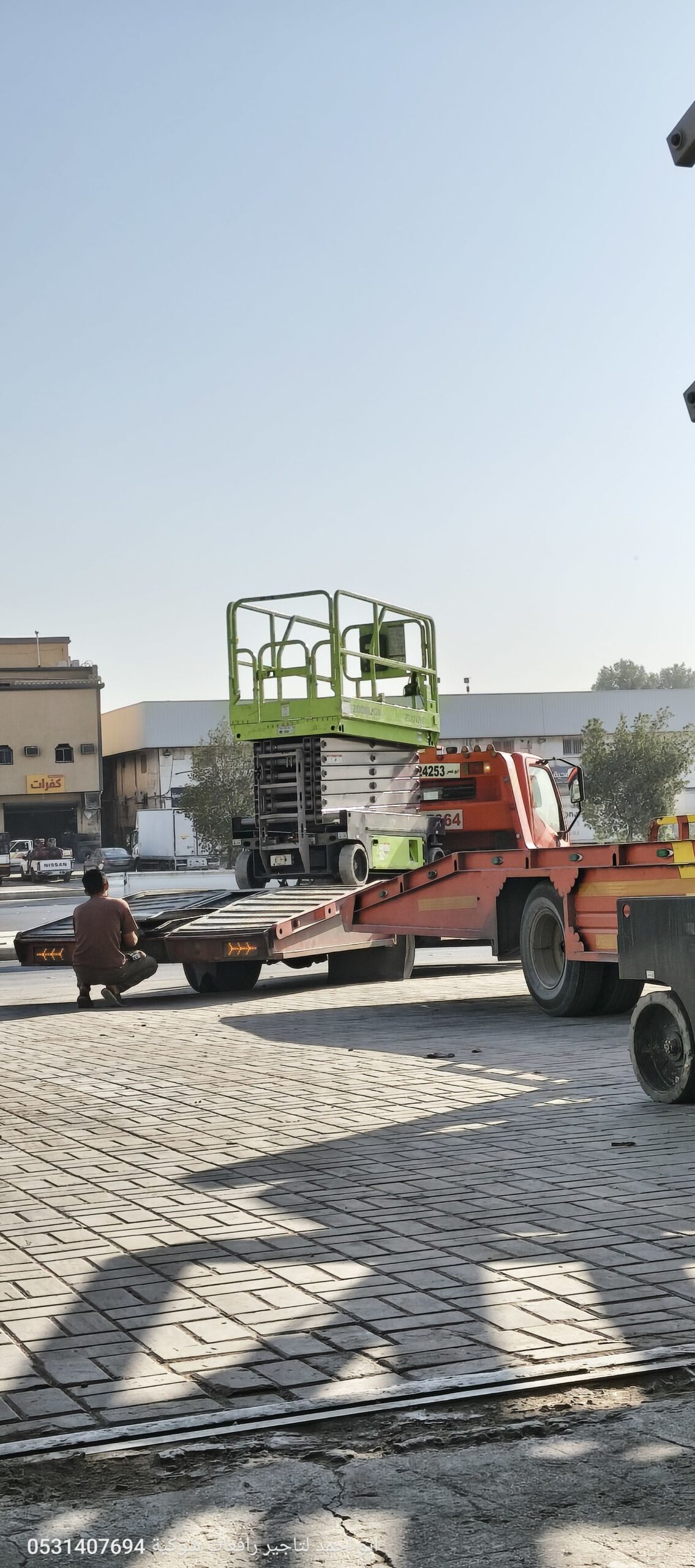 مانلفت رافعة مقصية مفصلية سقالة سقالات كهرباء ديزل