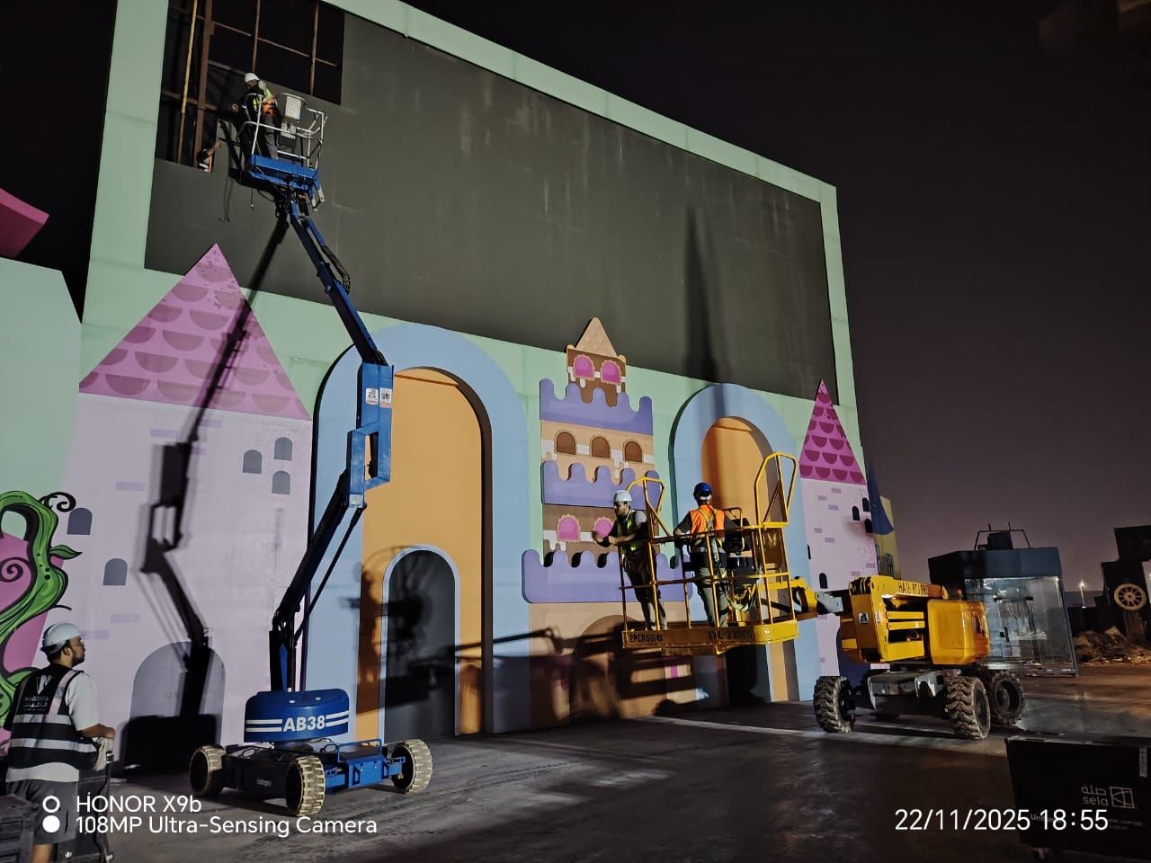 مان لفت10متر 16متر كهرباء ديزل للايجار جده