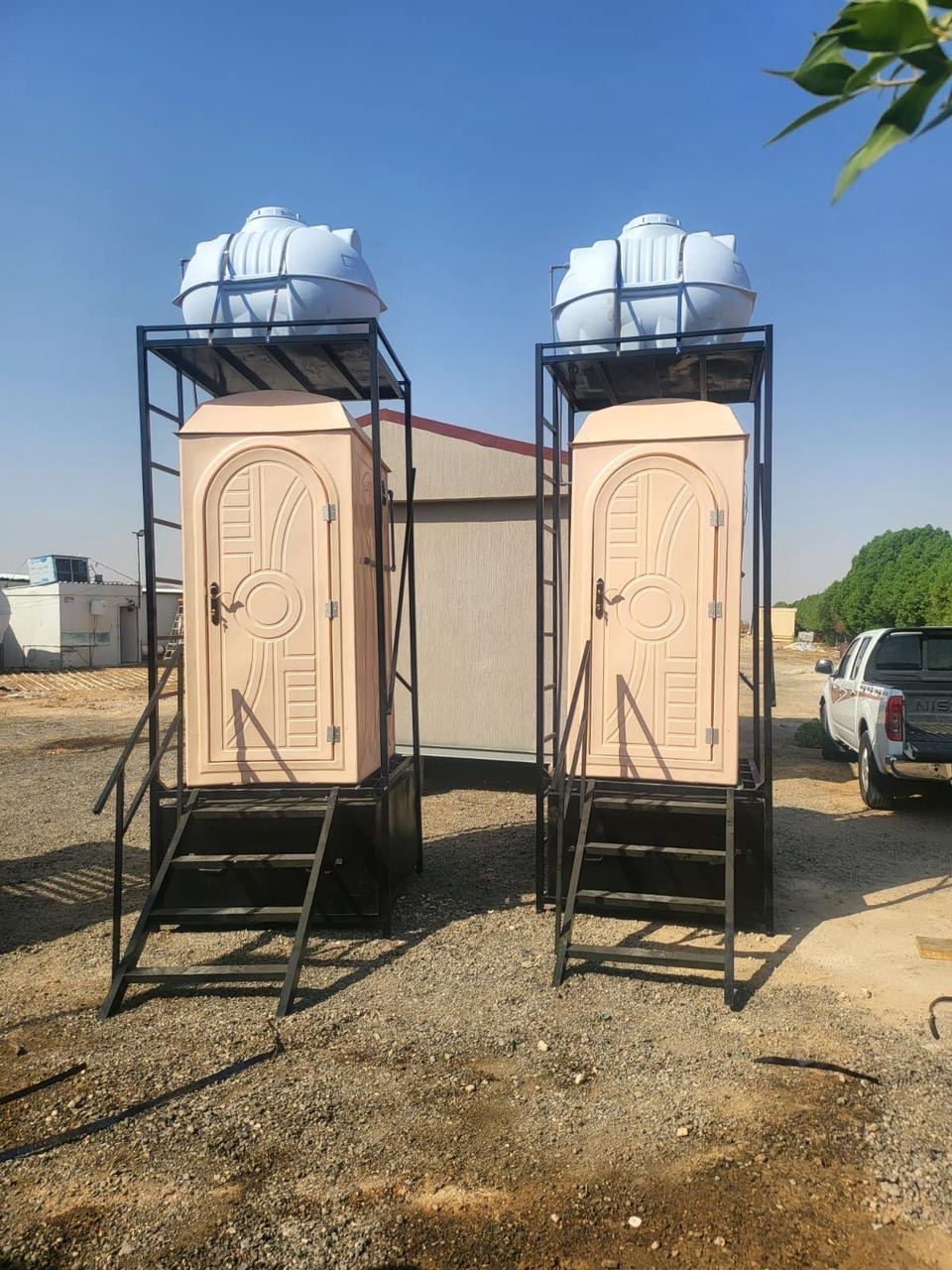 دورات مياه متنقله فيبر جلاس