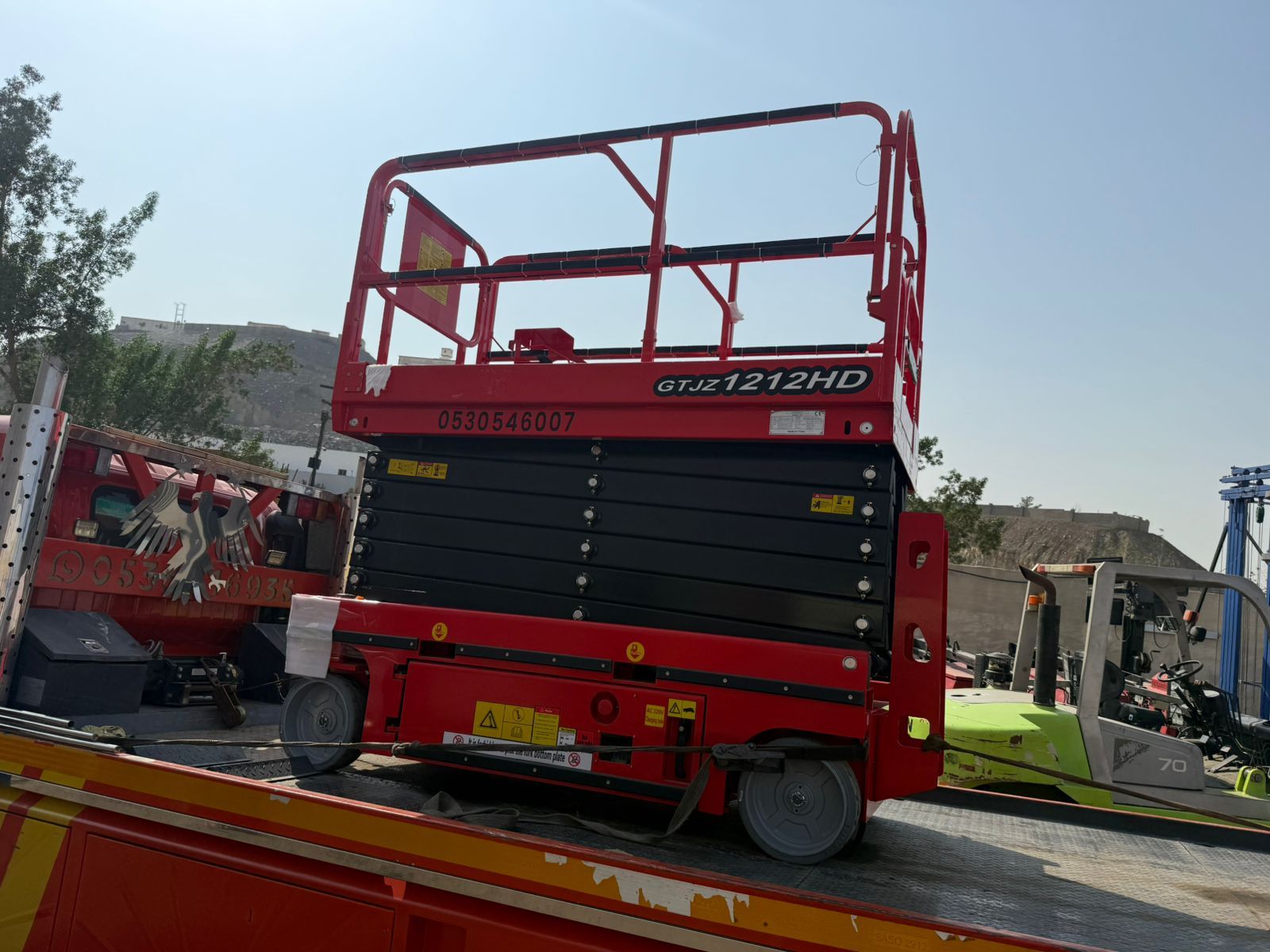 سيزر لفت 10متر12متر كهرباء للايجار