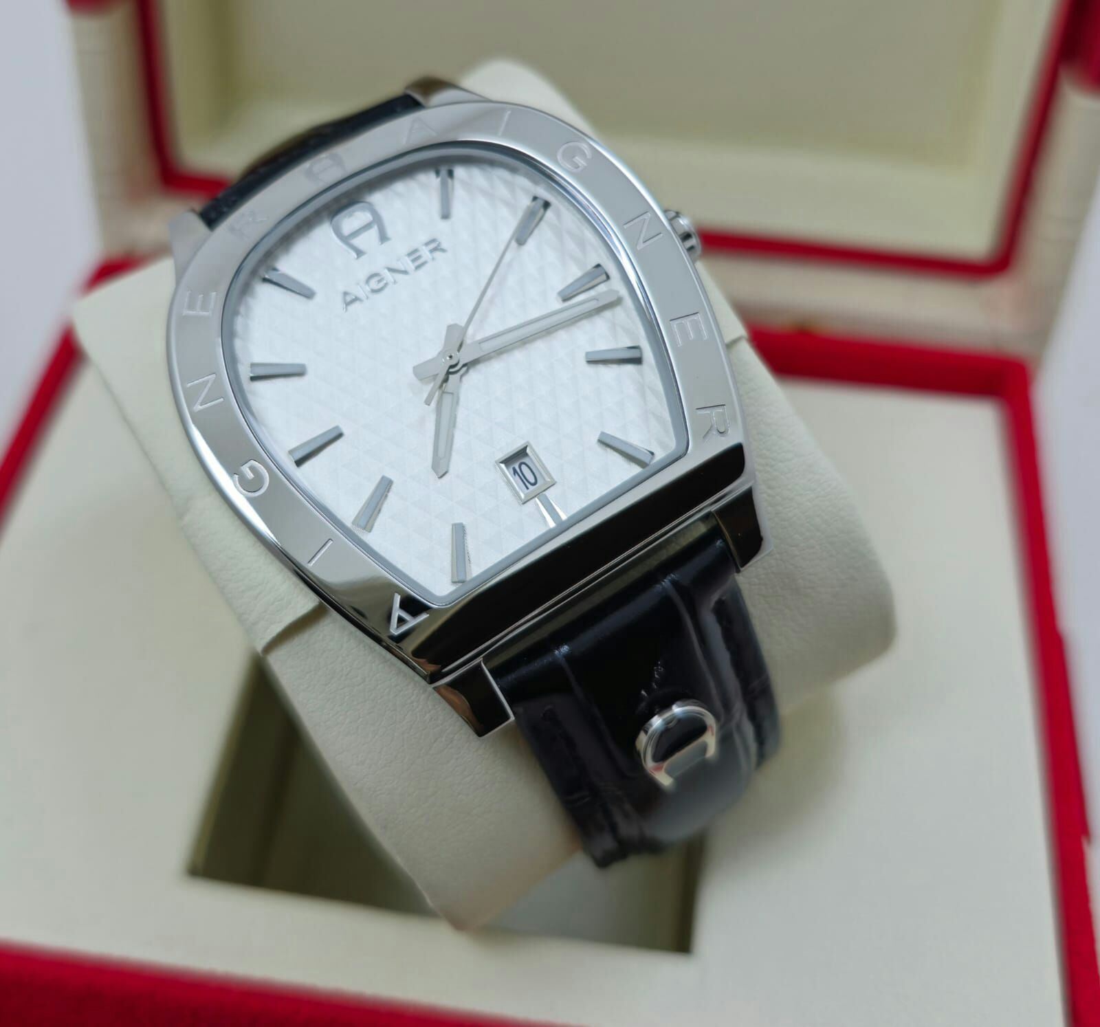 ساعة اقنر رجالي جلد كوبي ماستر كوالتي وتس055805421