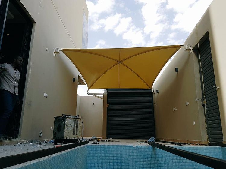 مظلات سيارات قماش وحديد تركيب وسعر منافس